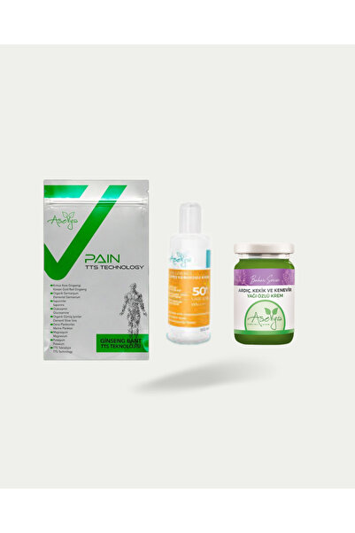 ASELYA Doğal Bakım Üçlü Set – Ginseng Bant, ve Güneş kremi