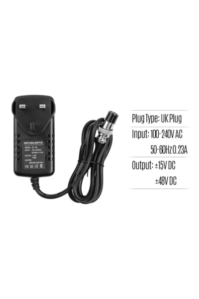 Choice UK Plug Power Supply for Mixing Console Mixer AC Adapter 15V 230mA Uni...