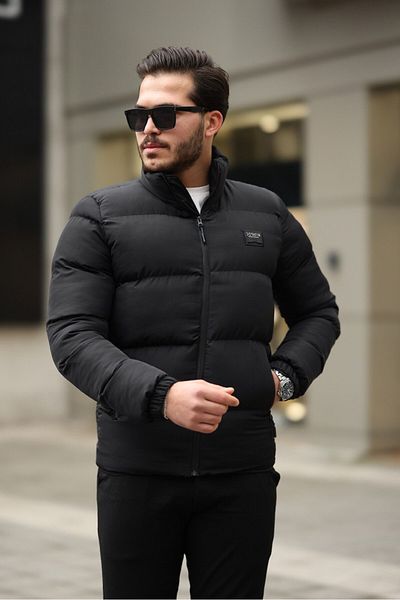 JESS PLUS Men's Stand Collar Puffer Jacket