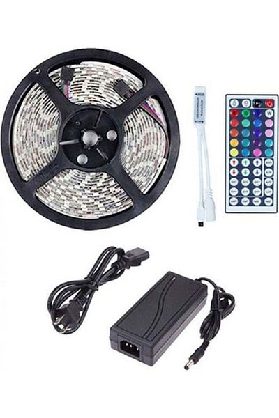 AGD Waterproof RGB LED Light Strip with LED Controller 44 Colors
