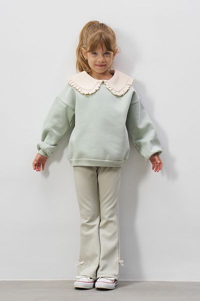 Minipodyum Baby Collar Spanish Leggings Girl's Bottom Top Set