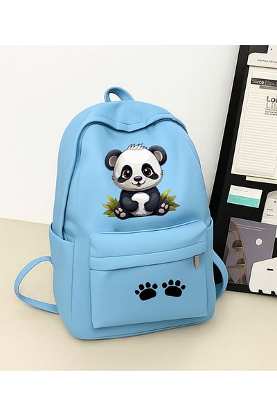Touz Moda Panda Printed School, Dershane, Course Backpack