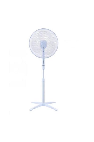 PRIME3 Ventilator de podea SSF41, 3 viteze, oscilatie, 40cm, 55W, inaltime 103cm (Alb)