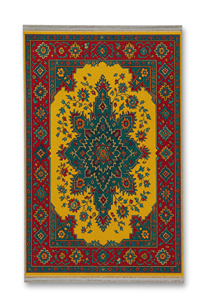 Rugs Modern Halı MOSSO Πολύχρωμο Παραδοσιακό Θεματικό Σχέδιο Υφαντή Βάση Μοντ...