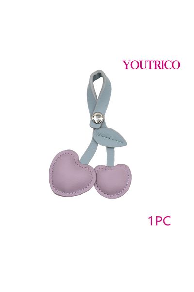 Youtrico 1pc Cherry,PU leather,universal pendant,bag,school bag,school,work,gift