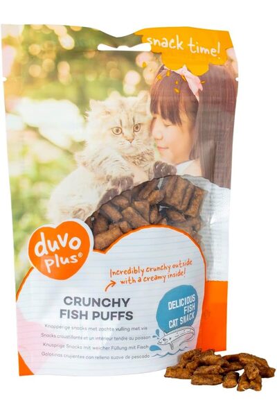 Duvo Plus دوفو+ نفثات سمك مقرمشة للقطط 50 جرام