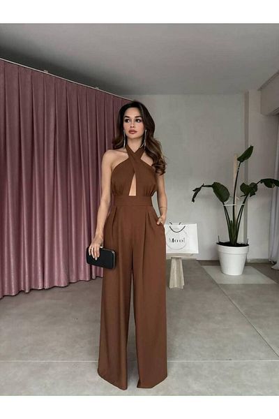 MAXMOOR Emilia Jumpsuit 3047 - Brown