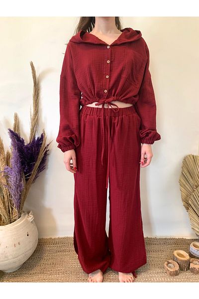 ARİNNASİDE Muslin Cuffed Trousers