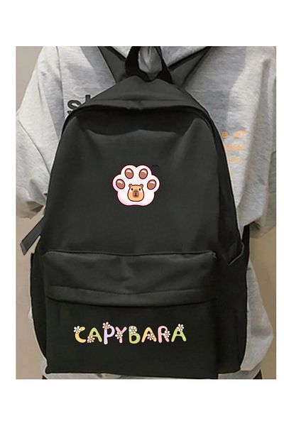 Toum Capybara Printed School, Classroom, Course Backpack
