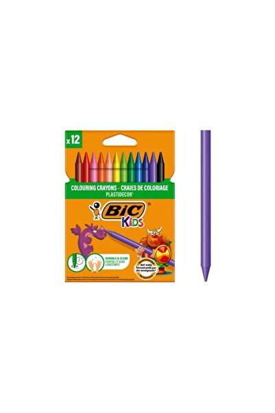 Bic Plastidecor plasticized wax crayons 12 pcs Kids