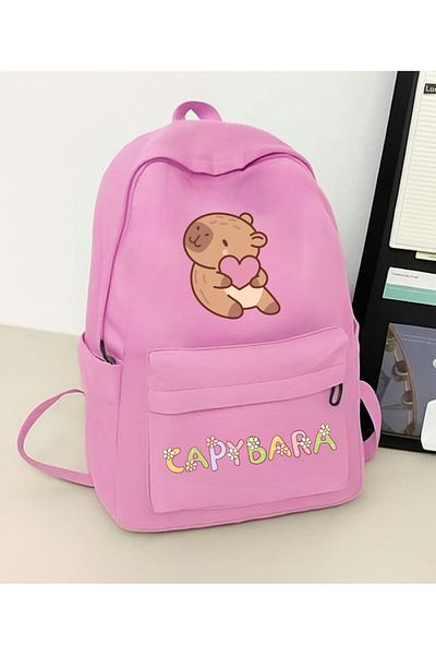 Touz Moda Capybara Printed School, Classroom, Course Backpack