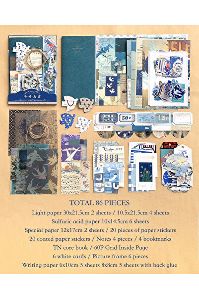 choice2 مجموعة C Journamm 86 قطعة/عبوة، مجموعة قصاصات ورقية يمكنك صنعها بنفسك...