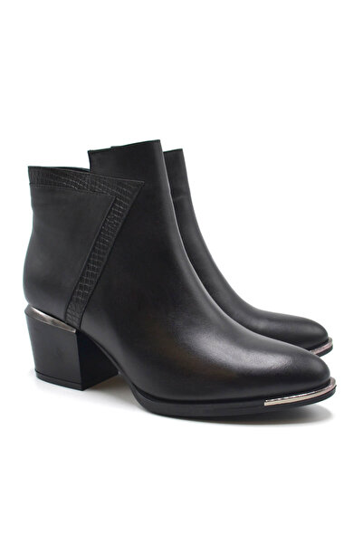 Venüs Kadın Sivri Burun Deri Bot Siyah 2128242K
