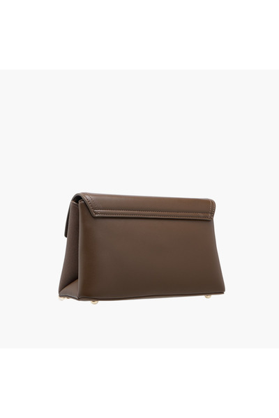 Marina Galanti Solid Crossbody Bag with Chain Strap and Zip Around Wallet