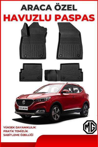 ko kaliteoto MG ZS Benzinli 2024 Model Araca Özel Siyah Paspas Takımı