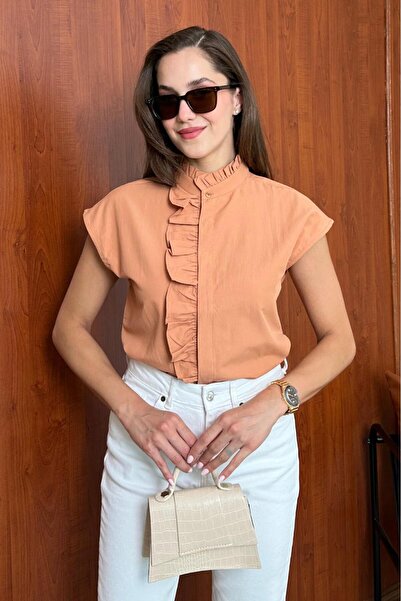 Butik Modana Fırfırlı Gömlek