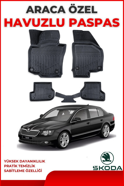 ko kaliteoto Skoda Superb 2008-2009-2010-2011-2012-2013-2014-2015 Model Araca...