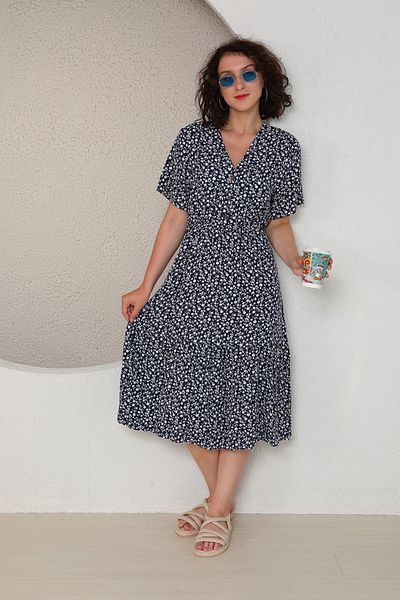 stcococix since 1990 V-Neck Short Sleeve Dress