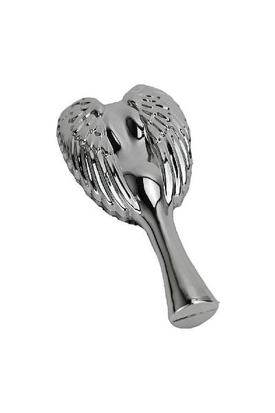 TERRION Chrome Reborn Curly Hair Brush – Heart-Shaped Detangler for Shower & Styling, Women & Girls