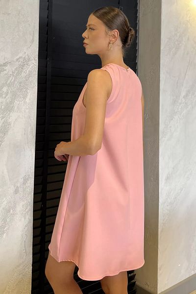 GÜLSELİ Powder Shoulder Buckle Comfortable Short Dress