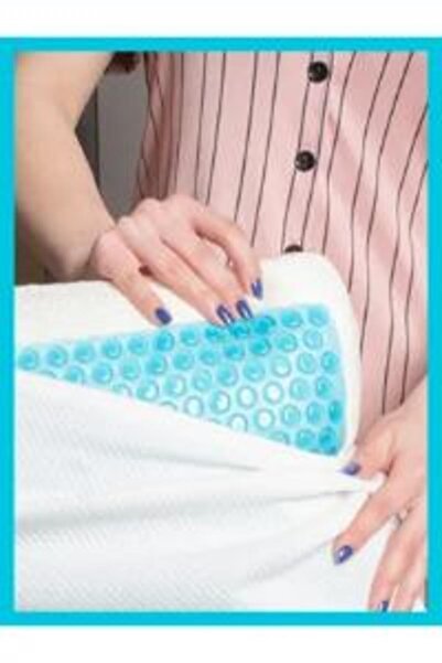 Miabella Home Visco Pillow Anti-Sweat Cooling Pillow Gel Coated Cooling Pillow Neck Pillow