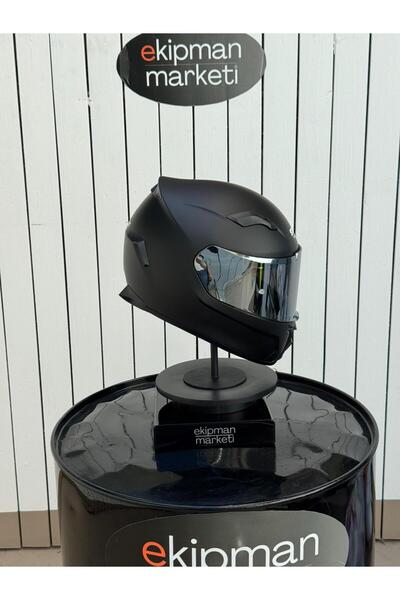 Sway Matt Siyah Full Face Kask