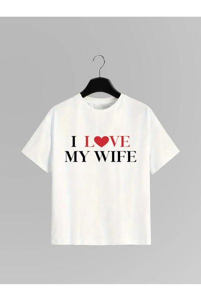 haha Tricou imprimat I LOVE MY WIFE