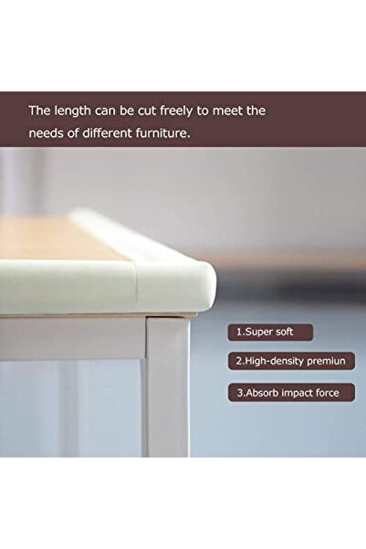 Jiffy 5 Pcs 2M L Shape Baby Safety Table Edge Corner Protector Guard Cushion Anti-collision Strip Bumper S