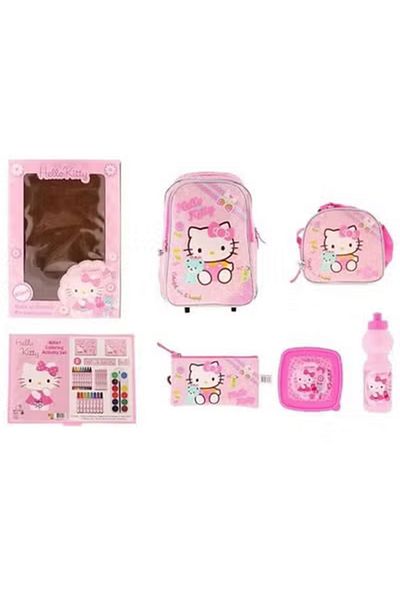 Hello Kitty school backpack set consisting of 45 x 1 size 18 inch