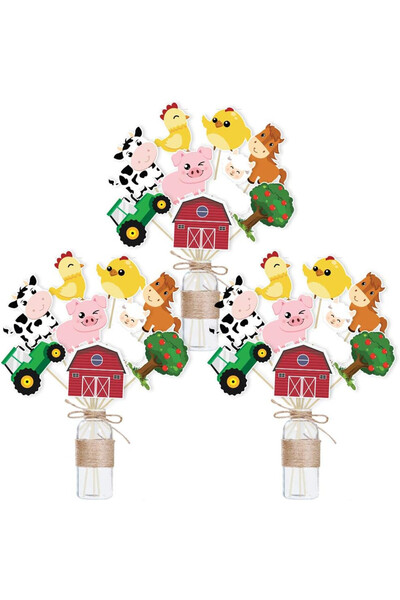 OEM Set of 27 Wernsai party decorations, cardboard, multicolor