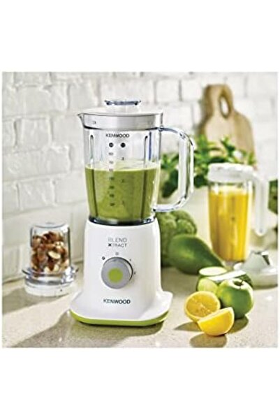 Kenwood خلاط صغير 3 في 1 وصانع سموثي مع مطحنة متعددة، 350 واط، أبيض، BL237WG