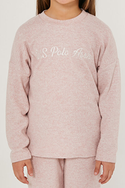U.S. Polo Assn. U.S. Polo Assn Shines Pembe Kız Çocuk Eşofman Takımı