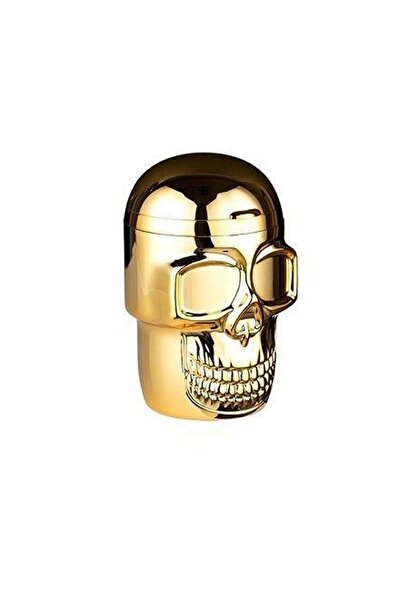 Genel Markalar Pop Skull LED Işıklı Araç Küllüğü – Gold (9cm)