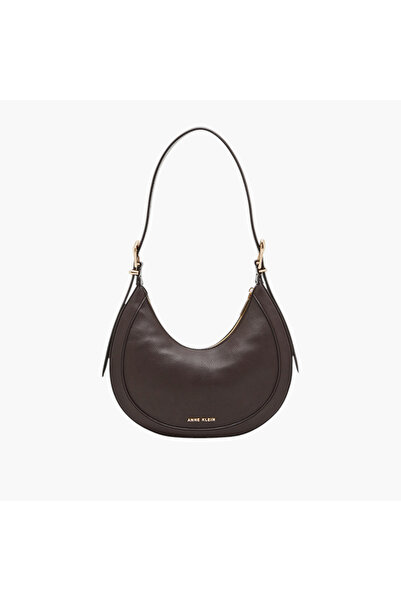 Anne Klein Textured Shoulder Bag with Zip Closure and Adjustable Strap