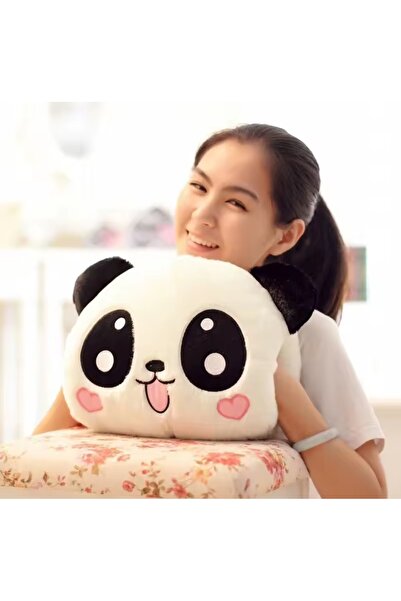 Wolawood Yumoş Pofuduk Panda Yastık Şirin Peluş Uyku Arkadaşı Sarılmalık Sevimli Tatlı Minnoş Hediyelik 🐼