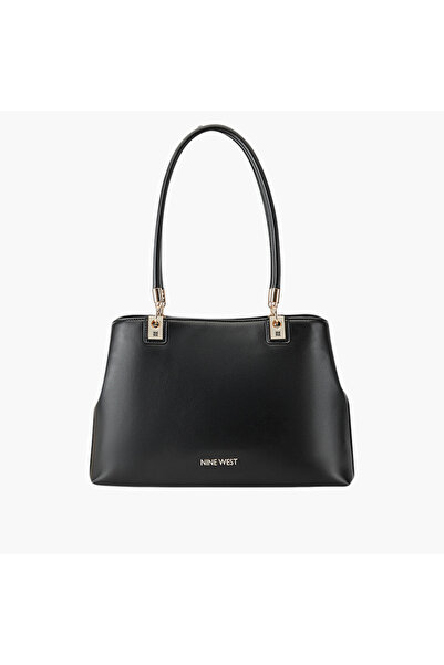 Nine West حقيبة توت صلبة بمقبض مزدوج