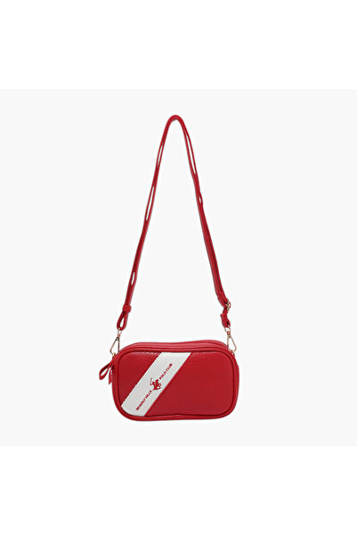 Beverly Hills Polo Club Printed Crossbody Bag with Adjustable Strap