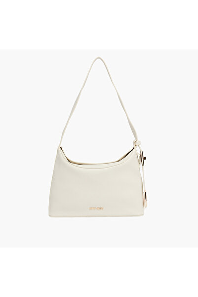 Anne Klein Solid Shoulder Bag with Adjustable Strap