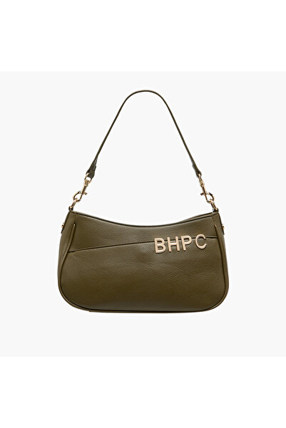 Beverly Hills Polo Club Textured Shoulder Bag with Zip Closure