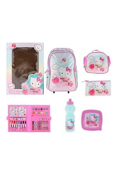 Hello Kitty school backpack set consisting of 45 x 1 size 18 inch