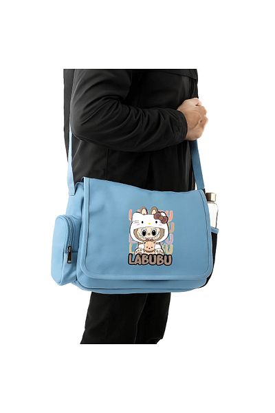 Toum Cute Labubu Printed Unisex Messenger Bag