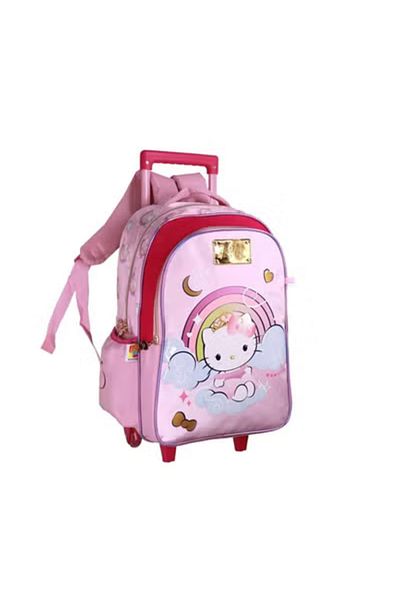 Hello Kitty Trolley Bag 2 Main Compartments and 2 Side Pockets With his pencil case 15 Insh