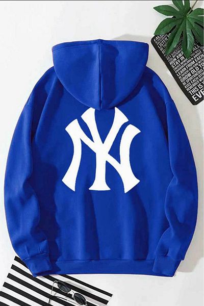 herkesemoda Front and Back Printed Hooded Sweatshirt