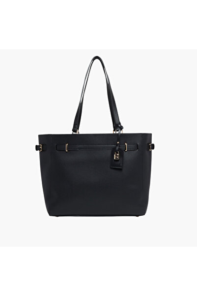 Anne Klein حقيبة توت متينة بمقابض مزدوجة وقفل سحري