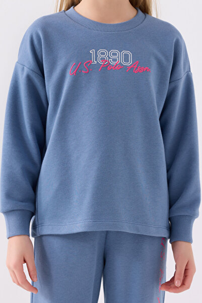 U.S. Polo Assn. U.S. Polo Assn. Kız Çocuk Mavi Eşofman Takımı