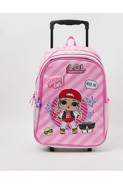 LOL Surpise 45-in-1 18-Inch Trolley School Backpack Set