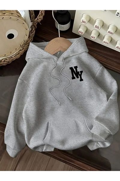 FUFLUNS New York Ny Manhattan Oversize Unisex Hooded Sweatshirt