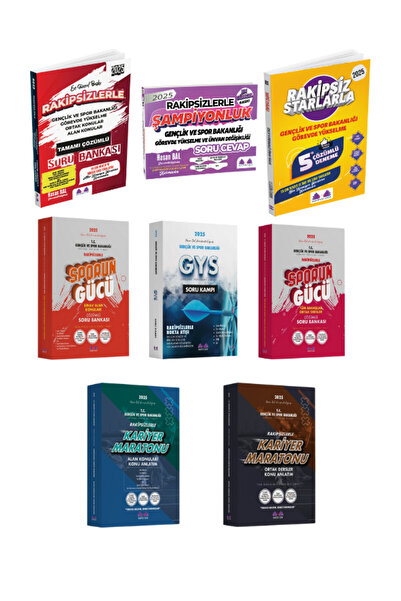 Rakipsiz UZEM GENÇLİK VE SPOR BAKANLIĞI PERSONELİ 8 KİTAP