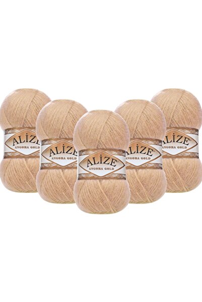 Alize Angora Gold 5 Pack Hand Knitting Yarn 100g X 5 Pieces - Color Code: 95 - Pampas