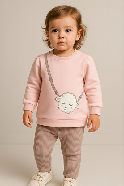 Dirkje طقم سويت شيرت وبنطال ضيق للبنات الصغيرات من قطعتين